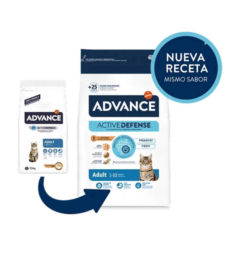 10 kg Advance Adult Chicken&Rice Gatos
