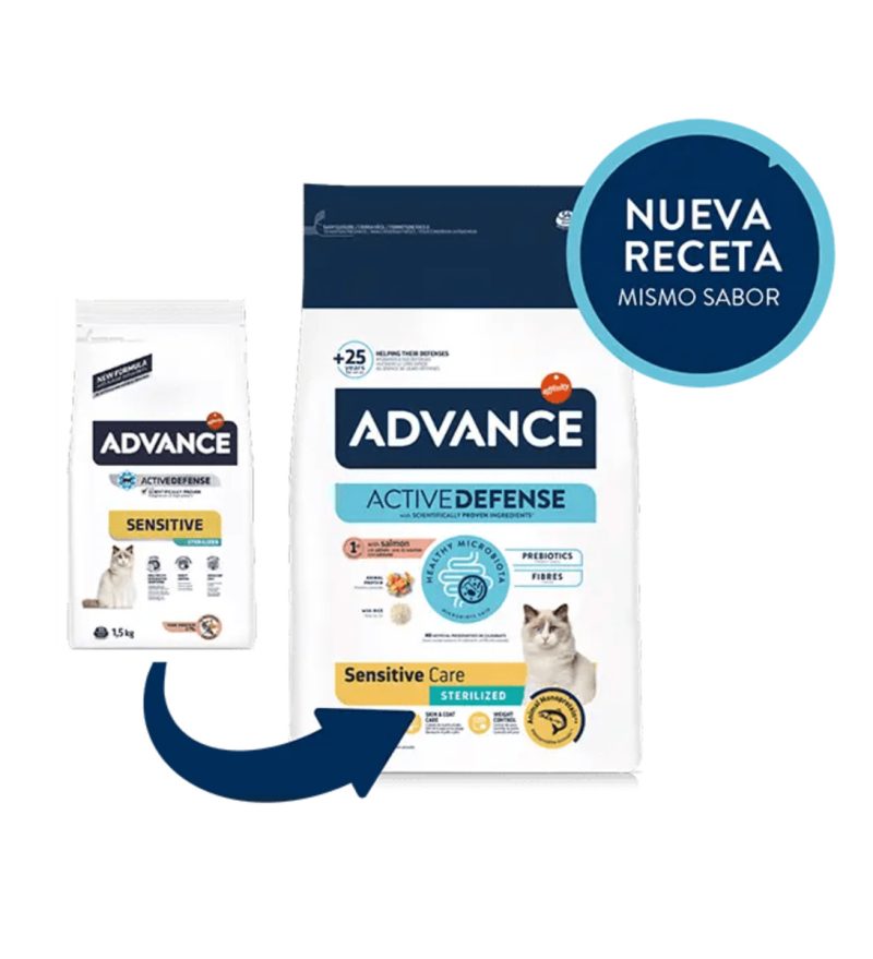 10 Kg Advance Cat Sensitive Sterilized Salmón