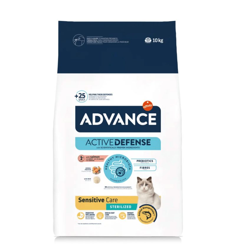10 Kg Advance Cat Sensitive Sterilized Salmón - Imagen 2