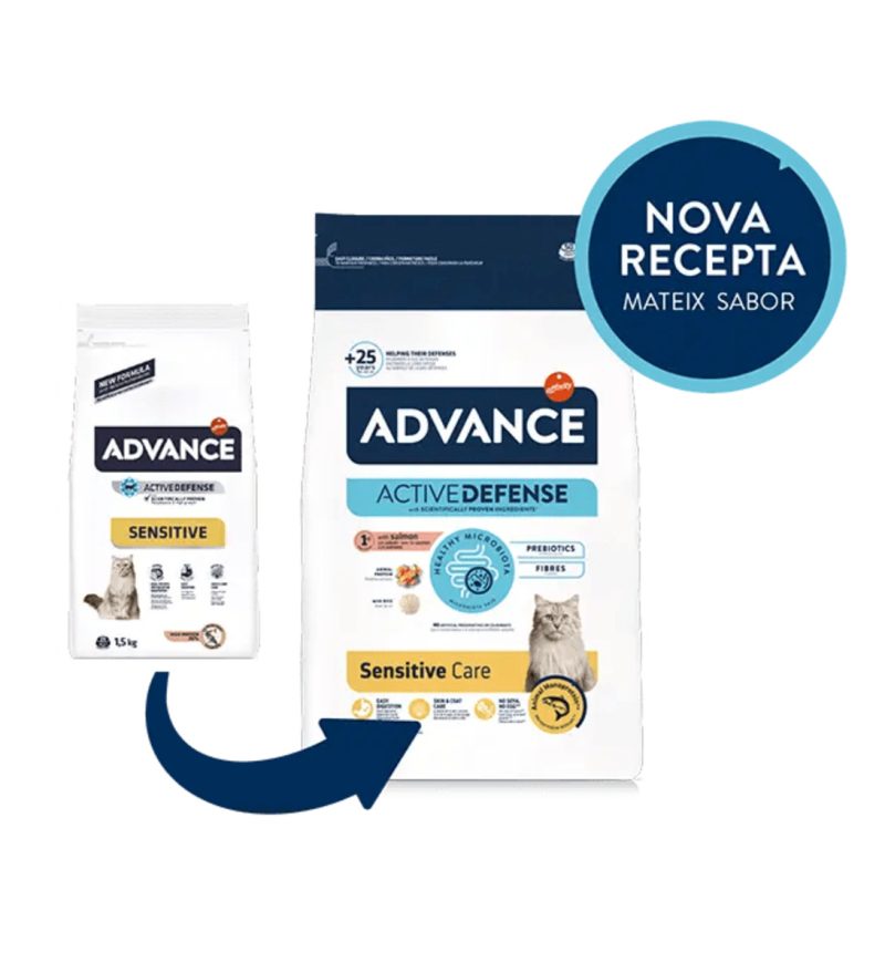 10 kg Advance Sensitive Salmon&Rice Gatos