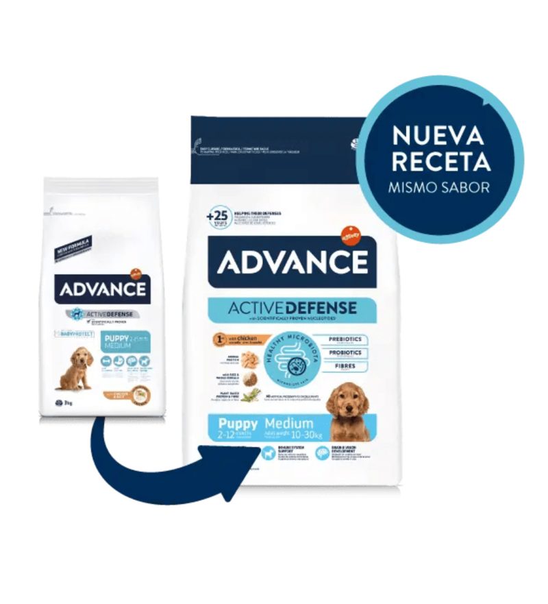 12 kg Advance Medium Puppy - Imagen 2