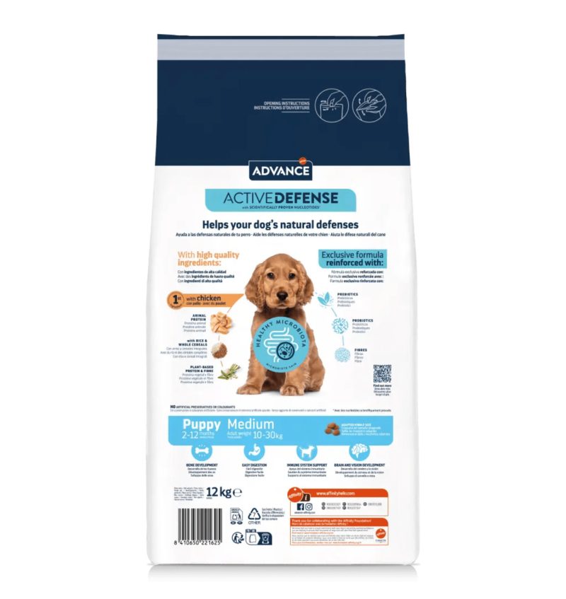 12 kg Advance Medium Puppy - Imagen 3