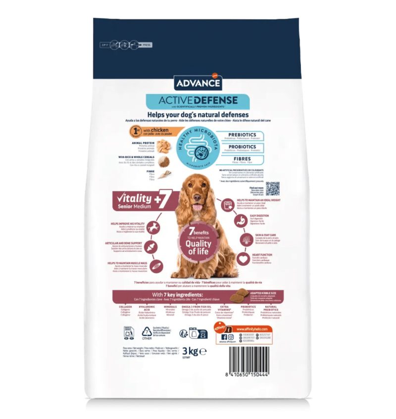 12 Kg Advance Medium Vitality Senior+7 - Imagen 2