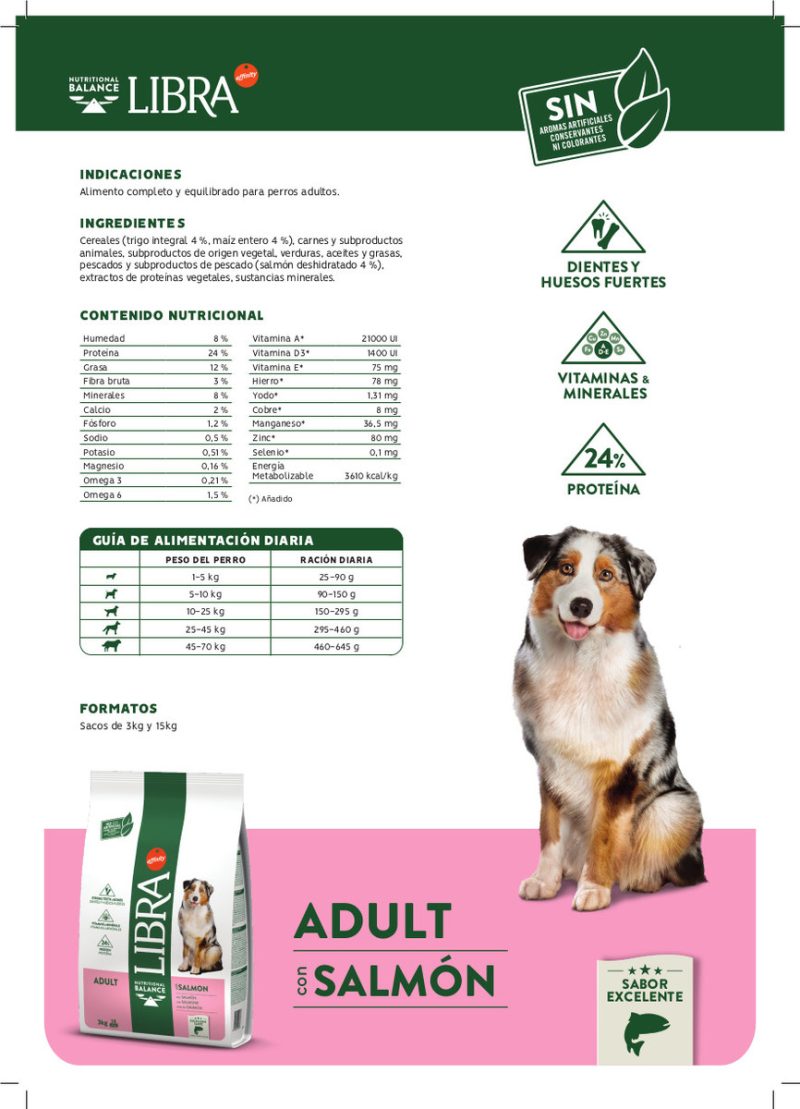 14 Kg Libra Dog Salmón Affinity - Imagen 2