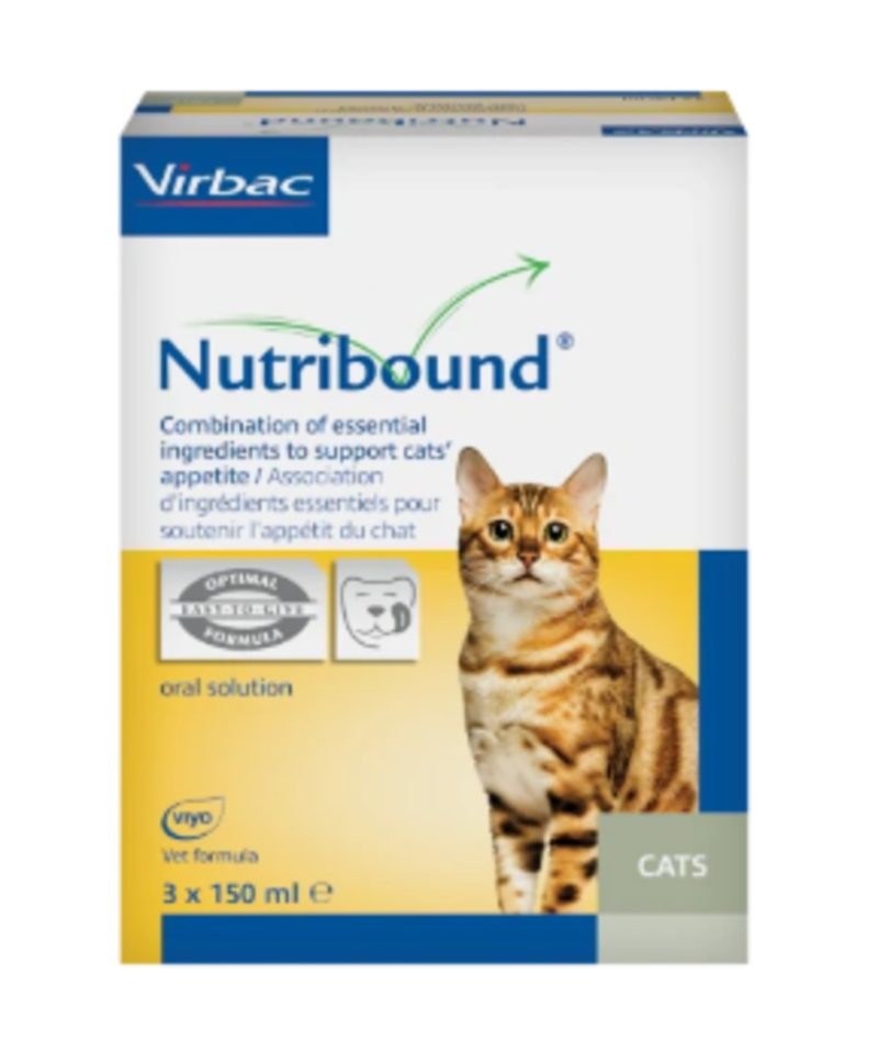 3X150 ml Virbac Nutribound Suplemento Nutricional Para Gatos