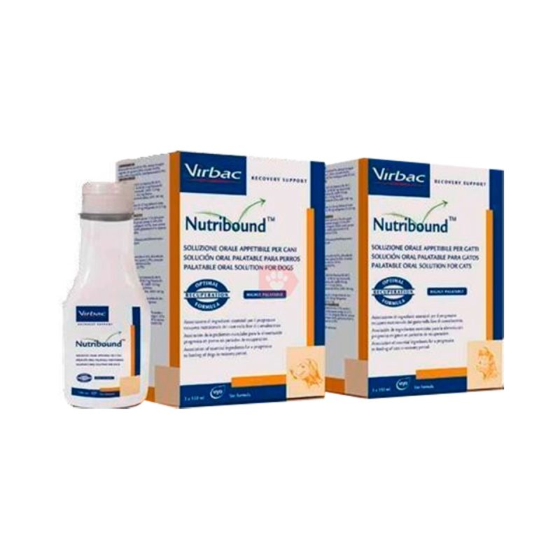 3X150 ml Virbac Nutribound Suplemento Nutricional Para Gatos - Imagen 2