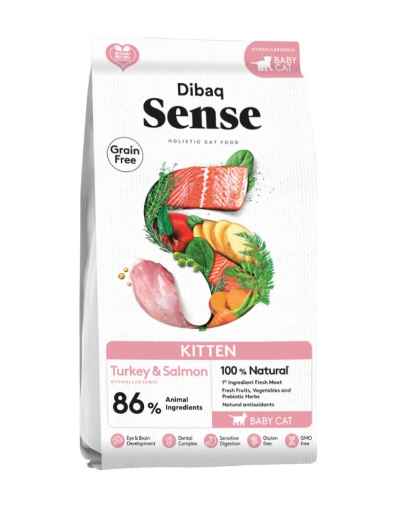 6 Kg Sense Cat Kitten Pavo y Salmón Pienso para Gatos