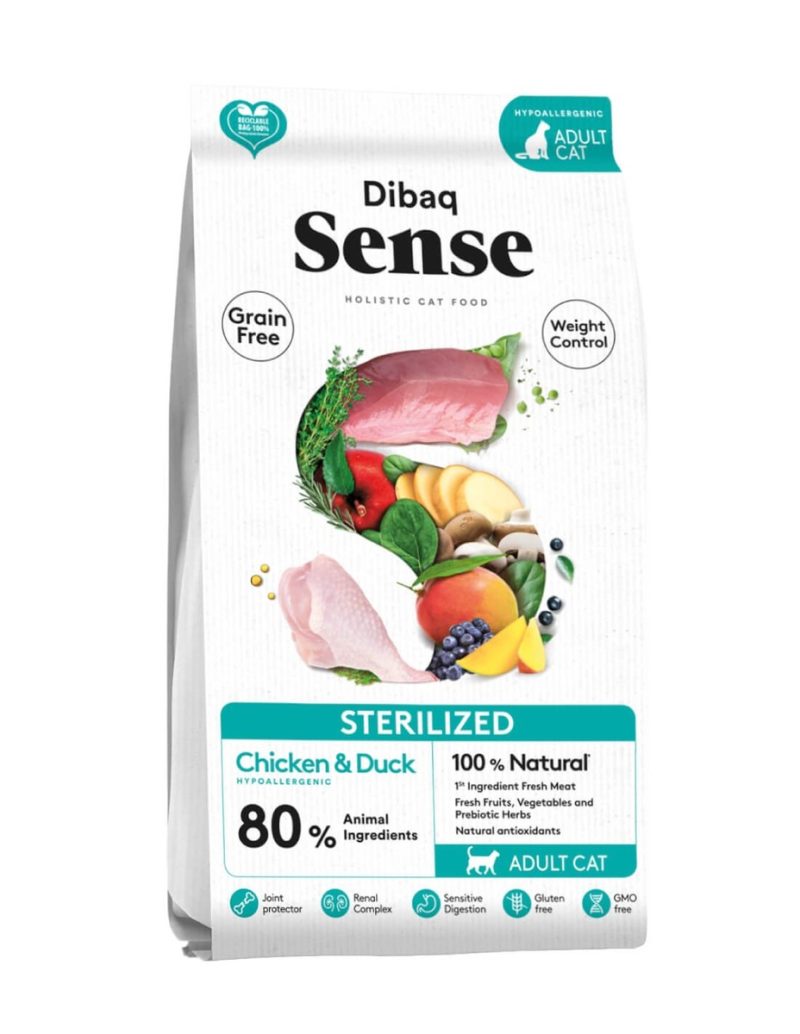 6 Kg Sense Cat Sterilized Pollo y Pato Pienso para Gatos