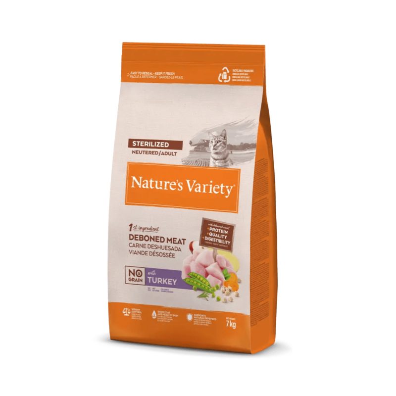 7 Kg Nature's Variety Cat Sterilized Pavo NG