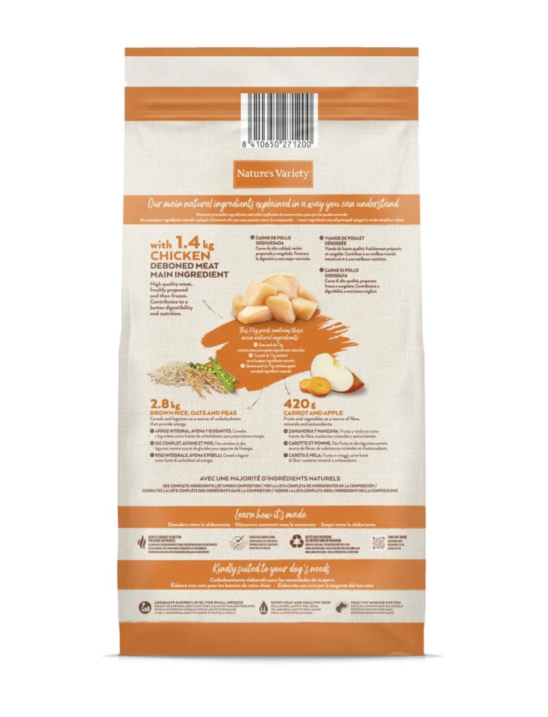 7 kg Nature's Variety Dog Original Mini Pollo - Imagen 2