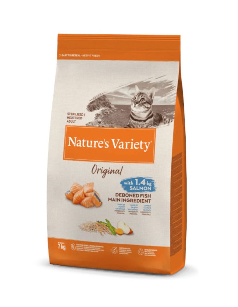 7 Kg Nature's Variety Original Cat Sterilized Salmón