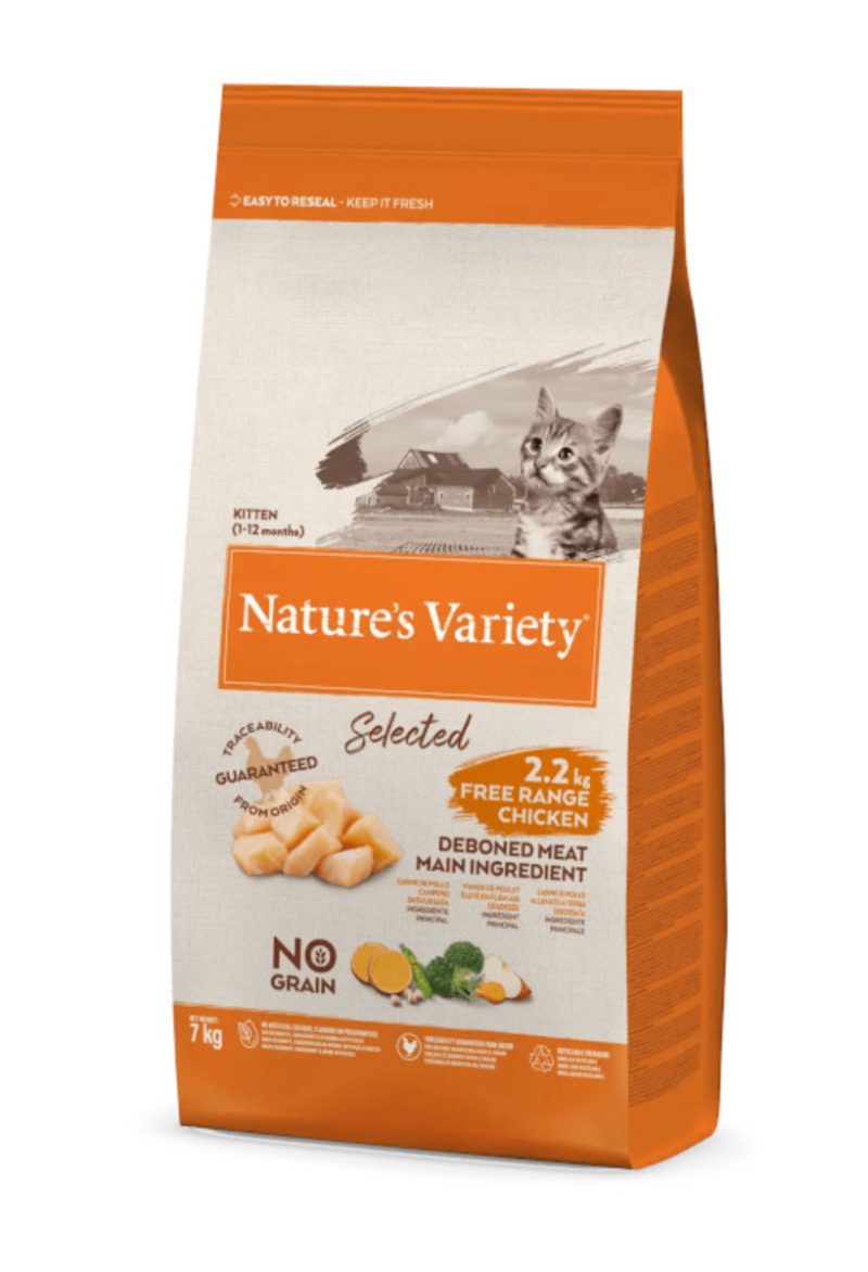 7 kg Nature's Variety Selected Kitten Pollo Campero