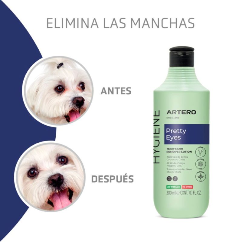 Artero Pretty Eyes Limpiador Lagrimal Para Perros y Gatos, 250ml - Imagen 2