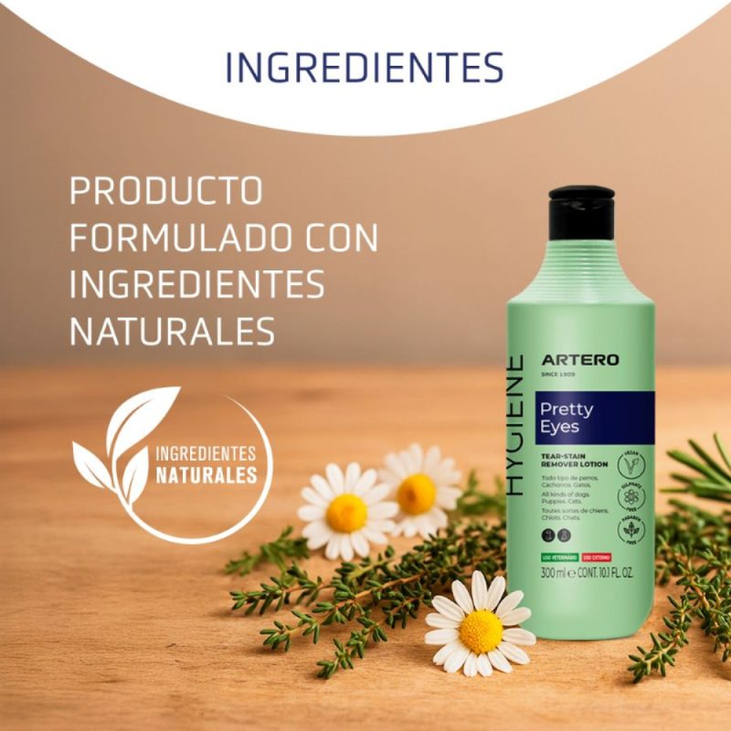 Artero Pretty Eyes Limpiador Lagrimal Para Perros y Gatos, 250ml - Imagen 4