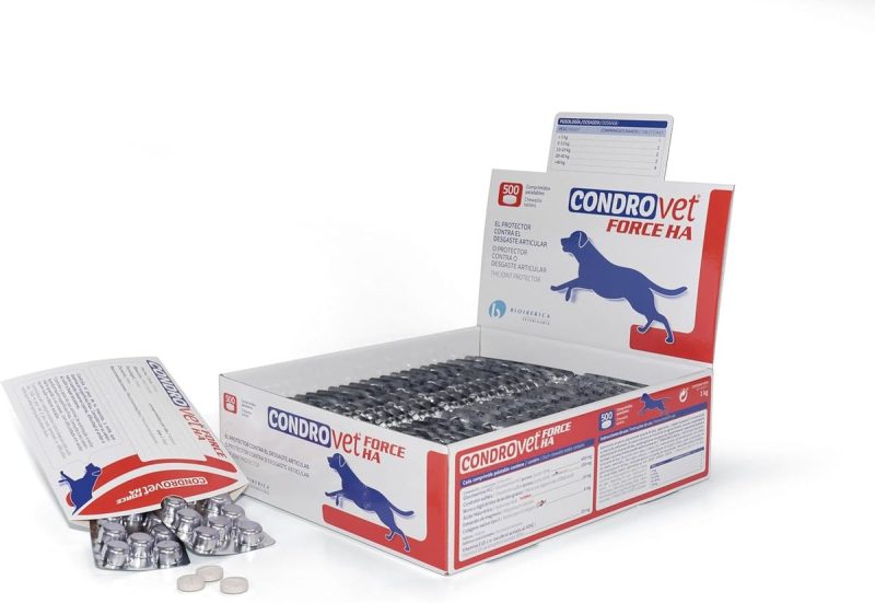Bioiberica Condroprotector Condrovet Force HA para Problemas Articulares 500 Comprimidos (Blíster)