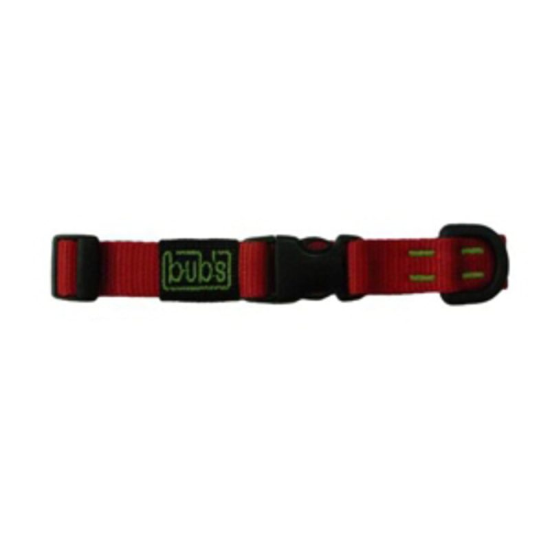 Bub's Collar Cierre Rápido Rojo Ancho 20mm Longitud Ajustable 25-36cm