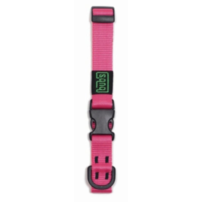 Bub's Collar Cierre Rápido Rosa Ancho 25mm Longitud Ajustable 34-53cm