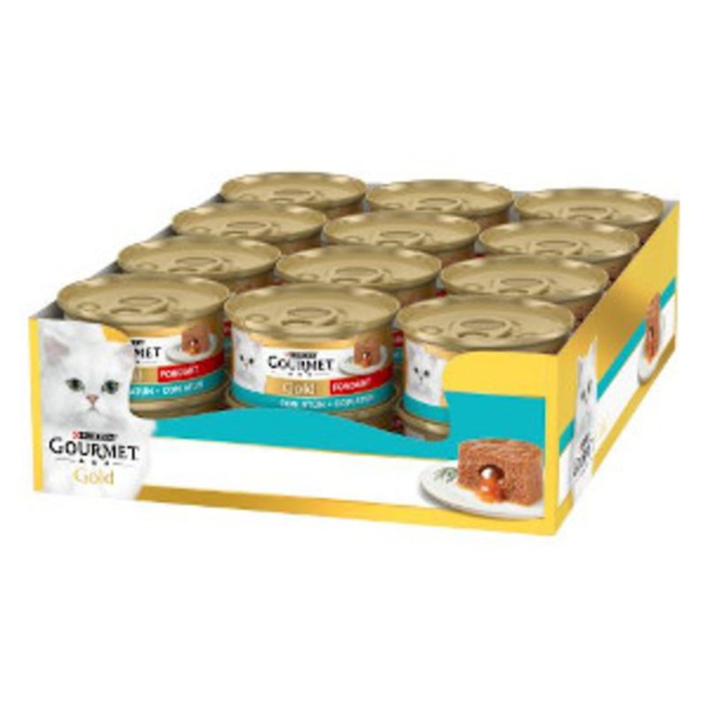 Caja de 24 unidades Lata Gourmet Gold Fondant Atún para gatos, 85 g - Imagen 3