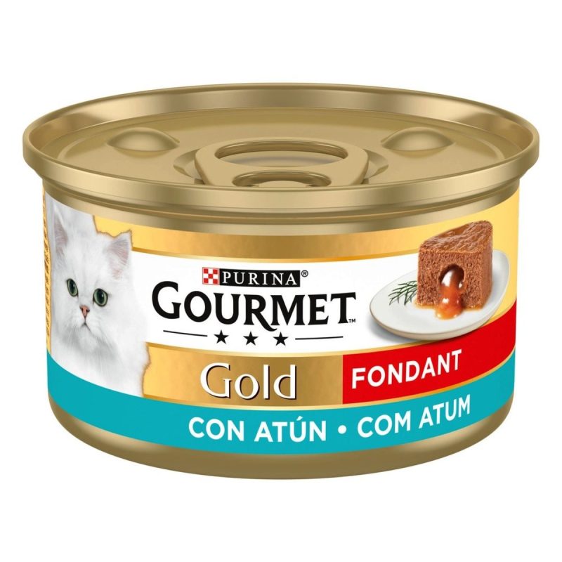 Caja de 24 unidades Lata Gourmet Gold Fondant Atún para gatos, 85 g - Imagen 5