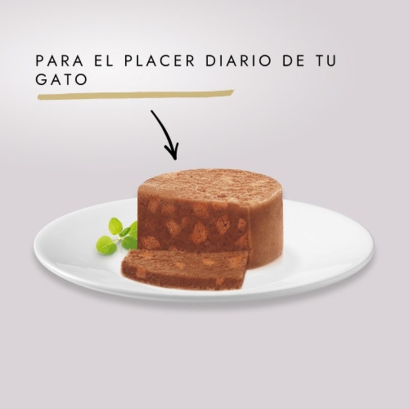 Caja de 24 unidades Lata Gourmet Gold Terrine Salmón para gatos 85 g - Imagen 3
