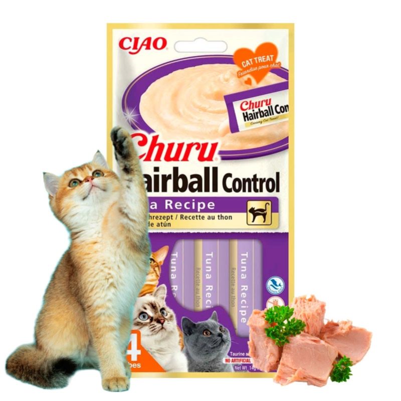 Churu Hairball receta de atún - Caja 12 unidades - Imagen 2