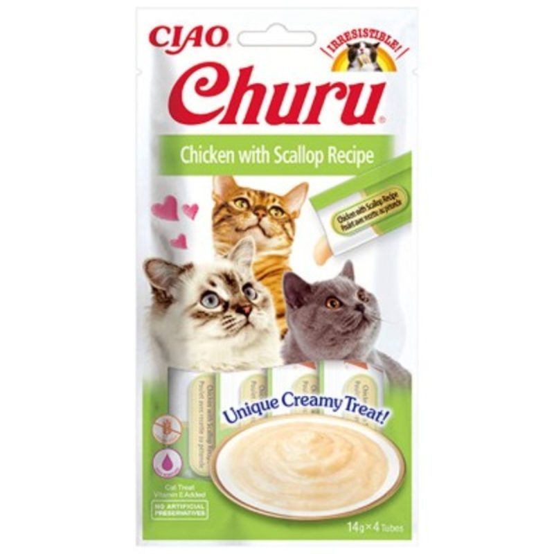 Churu Receta de pollo con vieira - Caja 12 unidades