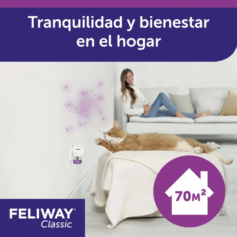 Feliway Classic Difusor+ Recambio 48ml - Imagen 2