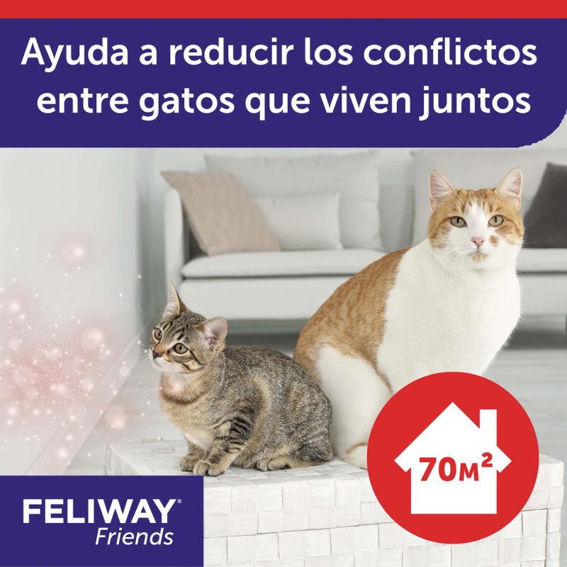 Feliway Friends Difusor + Recambio 48 ml - Imagen 2