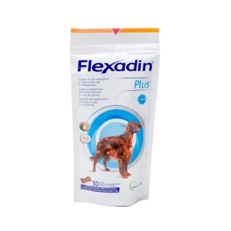Flexadin Plus Condroprotector Perros Medianos Y Grandes Vetoquinol 30Cp
