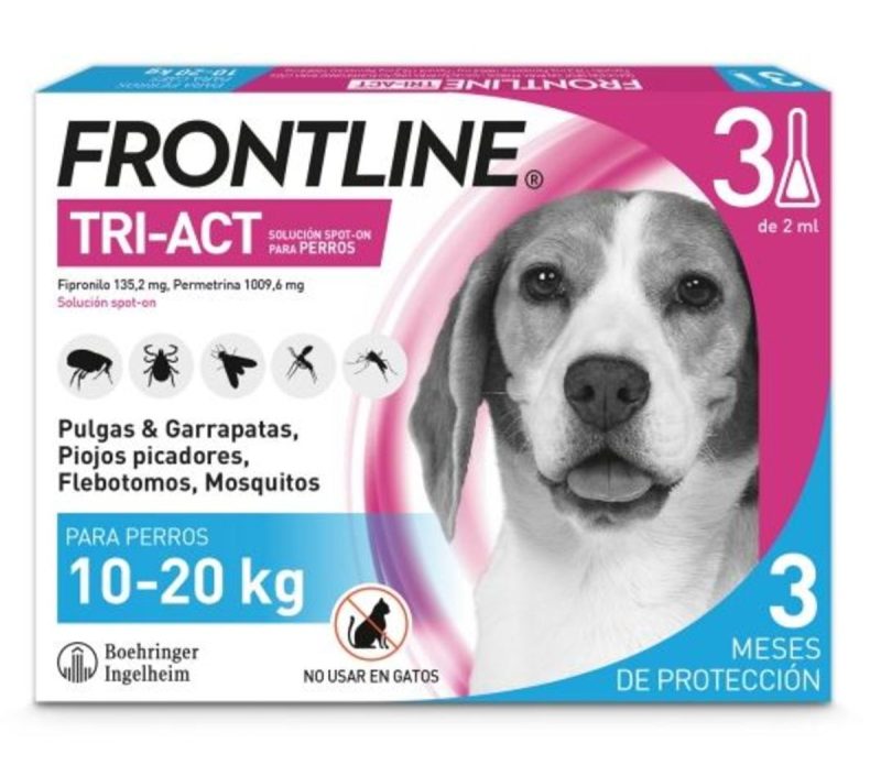 Frontline Tri-Act 10-20 Kg, 3 Pipetas