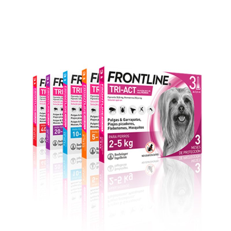Frontline Tri-Act 2-5 kg, 3 pip. - Imagen 2