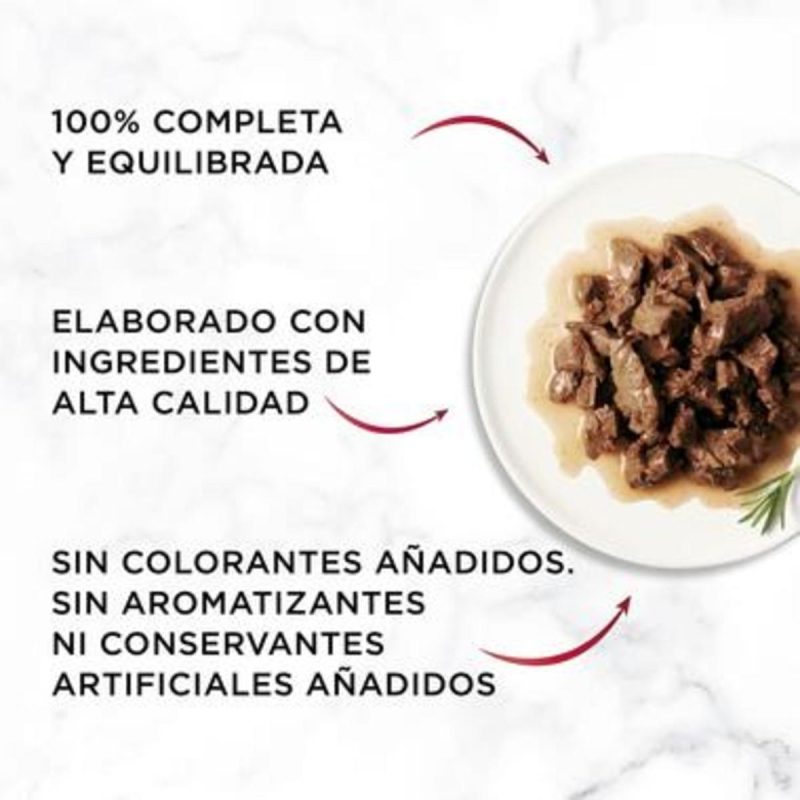 Gourmet Mon Petit Selec. Carnes. Pack 48 Unds. 8 Cajas x 6 Sobres  de 50 Gr - Imagen 5