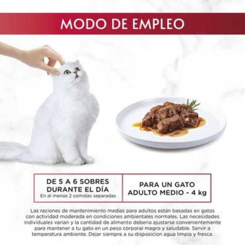 Gourmet Mon Petit Selec. Carnes. Pack 48 Unds. 8 Cajas x 6 Sobres  de 50 Gr - Imagen 7