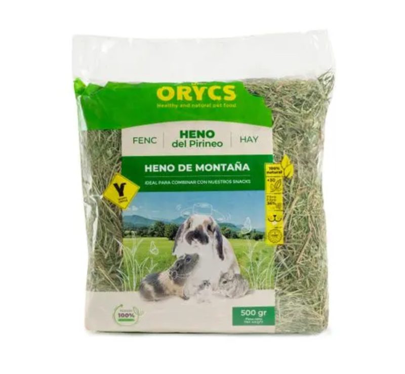 Heno Mini Orycs de Montaña, 500 gr.