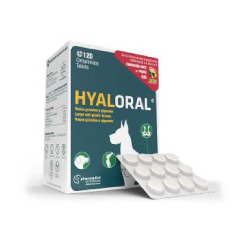 Hyaloral para Perros Raza Grande y Gigante, 120 Comprimidos