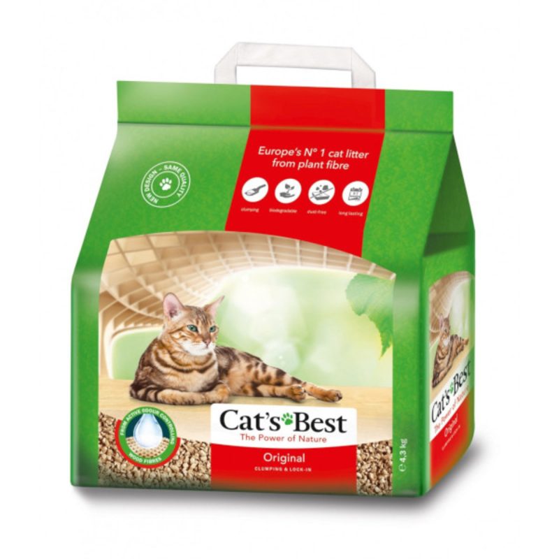 Lecho para gatos Cat's Best Original, 4,3 Kg