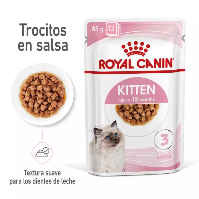 Royal Canin Kitten (salsa) - Caja 12x85 g - Imagen 2