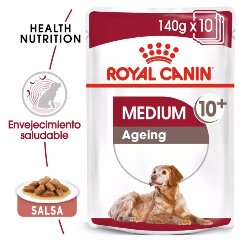 Royal Canin Medium Ageing - Caja 10 x 140 g - Imagen 3