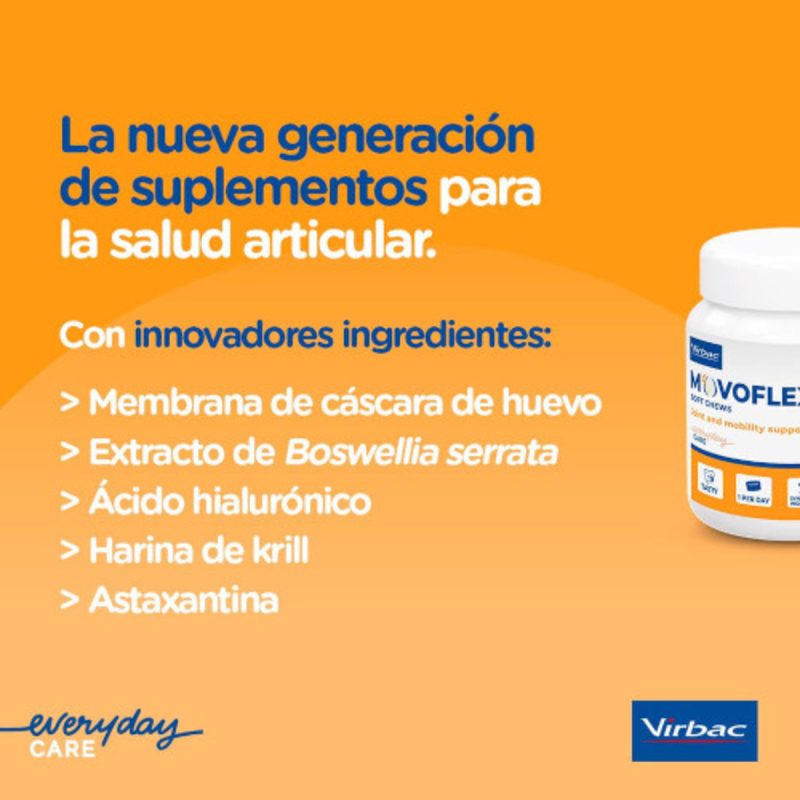 Virbac Movoflex Soft Chews para Perros Grandes L >35Kg 30 Comprimidos - Imagen 6