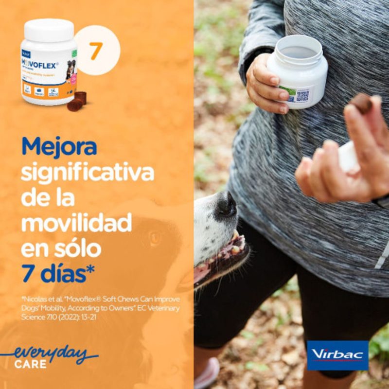 Virbac Movoflex Soft Chews para Perros Medianos 15-35Kg 30 Comprimidos - Imagen 2
