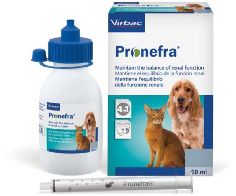 Virbac Pronefra para Problemas Renales en Perros y Gatos, 60 ml - Imagen 2